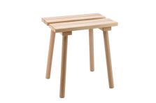 Eliga Hocker eckig aus Holz natur