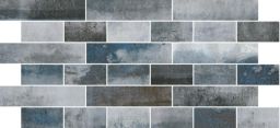 Engers Mosaik 30x60 cm SPA blau-eisenbraun Brick, Effektglasur