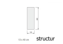 Eternit Fuß-, und Kehlplatte structur 40 x 13 cm, blauschwarz, HAN.: 15870