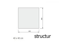 Eternit Fuß-, und Kehlplatte structur 40 x 40 cm, blauschwarz, HAN.: 15871
