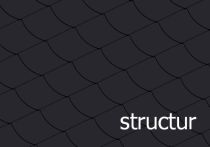 Eternit Quadrate structur mit Bogenschnitt links, HAN.: 15895