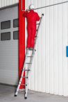 Euroline Alu-Vario-Klappleiter Nr. 21601 | 4 x 4 Sprossen | Länge: 4,05m