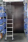 Euroline Alu-Regalleiter für Doppelregal, drehbar Nr. 30186 | 6 Sprossen | Länge: 1,78m