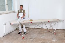 Euroline Alu-Tapeziertisch Nr. 810 | Sprossen | Breite: 0,6 m | Breite: 0,6 m