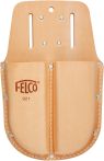 FELCO 921 Gürtel-Etui aus Leder, Doppelköcher, breit