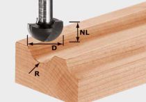 Festool Hohlkehlfräser HW Schaft 8 mm HW S8 R12,7