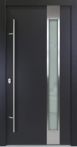 FM Aluminium Haustür AC 68 Modell 04 Anthrazit mit Dreifachverglasung