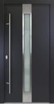 FM Aluminium Haustür AC 68 Modell 05 Anthrazit mit Dreifachverglasung