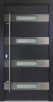 FM Aluminium Haustür AC 68 Modell 06 Anthrazit mit Dreifachverglasung
