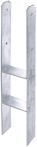 Alberts H-Pfostenträger feuerverzinkt 400x800x80 mm - Stärke 8 mm