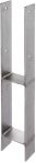 Alberts H-Pfostenträger Edelstahl 91x300x600x60 mm - Stärke 4 mm