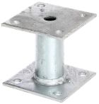 Alberts Pfostenträger feuerverzinkt zum Aufschrauben 100x100x100x100x100 mm