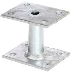 Alberts Pfostenträger feuerverzinkt zum aufschrauben 90x70x70x90x78 mm