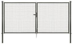 Alberts Wellengitter-Doppeltor anthrazit-metallic (BxH) 2988x1500 mm