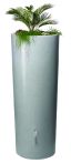 GARANTIA STONE 2in1 Regenspeicher 350 Liter silver mit integrierter Pflanzschale