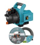 Gardena Gartenpumpe 3000/4 Set, inkl. Garten- und Saugschlauch (01717-61)