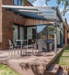 Gardendreams Einzel-Bogencarport Alu grau
