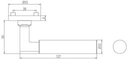 Griffwerk METRICO PROFESSIONAL Schraubtechnik GK4 - Rosettengarnitur