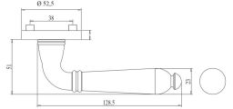 Griffwerk CAROLA Schraubtechnik GK4 - Rosettengarnitur