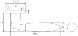 Griffwerk VIOLA Schraubtechnik GK4 Rosettengarnitur