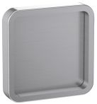 Griffwerk R8 - QUATTRO - Griffmuschel - Sensat. - mit Edelstahl Inlay - für - Glas - 58x58x9mm