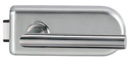 Griffwerk SMILE 1.0 -Ganzglastürbeschlagset -3-teiliger Bandsatz -Griff L-FORM