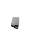 GroJa Solid Grande Premoum Lisenenprofil, 180cm, Silbergrau