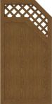 Groja Sichtschutz Select Typ E 90 x 180 x 4,8 cm, Rankgitter rechts Golden Oak