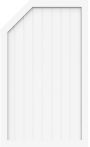 GroJa Sichtschutz Select Typ L 90 x 150/120 cm links Weiß