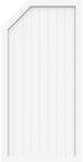 GroJa Sichtschutz Select Typ E 90 x 180/150 cm links Weiß