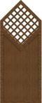GroJa Sichtschutz Select Typ D 90 x 225 x 180 cm Golden Oak