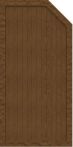 GroJa Sichtschutz Select Typ E 90 x 180/150 cm rechts Golden Oak