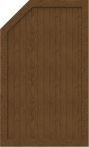 GroJa Sichtschutz Select Typ L 90 x 150/120 cm links Golden Oak