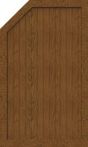 GroJa Sichtschutz Select Typ L 70 x 150/120 cm links Golden Oak
