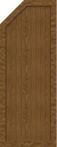 GroJa Sichtschutz Select Typ E 70 x 180/150 cm links Golden Oak
