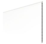 GroJa Basic-Line Stecksystem Einzelprofil, 180 x 30 x 1,9 cm, weiß