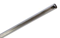 GroJa Steckzaun 300 cm Alu-Universalleiste, Silbergrau