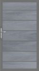 GroJa Solid Grande Premium Tor, 100 x 180 x 4,0 cm, steingrau co-extrudiert, ohne Pfosten