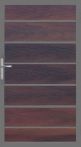 GroJa Solid Grande Premium Tor, 100 x 180 x 4,0 cm, walnuss co-extrudiert, ohne Pfosten