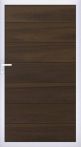 GroJa Solid Grande Tor, 100 x 180 x 4,0 cm, walnuss co-extrudiert, ohne Pfosten