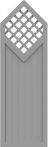 GroJa Sichtschutz Select Typ D 70 x 215/180 cm Silbergrau