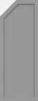 GroJa Sichtschutz Select Typ E 70 x 180/150 cm links Silbergrau