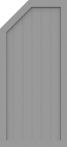 GroJa Sichtschutz Select Typ L 70 x 150/120 cm links Silbergrau