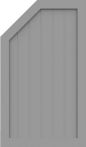 GroJa Sichtschutz Select Typ M 70 x 120/90 cm links Silbergrau