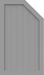 GroJa Sichtschutz Select Typ M 70 x 120/90 cm rechts Silbergrau
