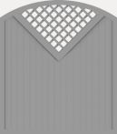 GroJa Sichtschutz Select Typ G 180 x 180/205 cm Silbergrau