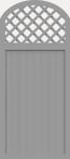 GroJa Sichtschutz Select Typ Y 90 x 205/180 cm Silbergrau