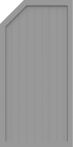GroJa Sichtschutz Select Typ E 90 x 180/150 cm links Silbergrau