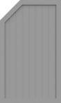 GroJa Sichtschutz Select Typ L 90 x 150/120 cm links Silbergrau