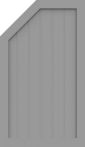 GroJa Sichtschutz Select Typ M 90 x 120/90 cm links Silbergrau